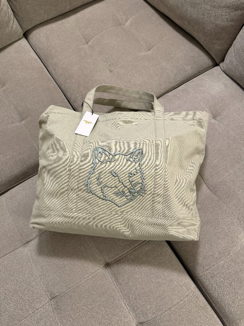 Maison Kitsune Foxhead XL tote